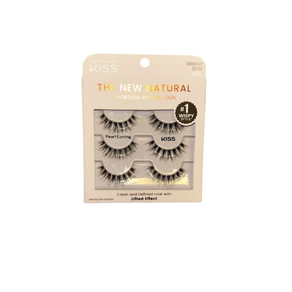Lot of 5 new in box Kiss imPRESS / the new natural Press On Falsies Eyelashes - Picture 3 of 3